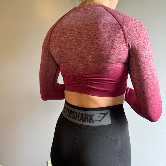 Gymshark Adapt Ombre Seamless Long Sleeve Crop Top - Picture 4 of 12